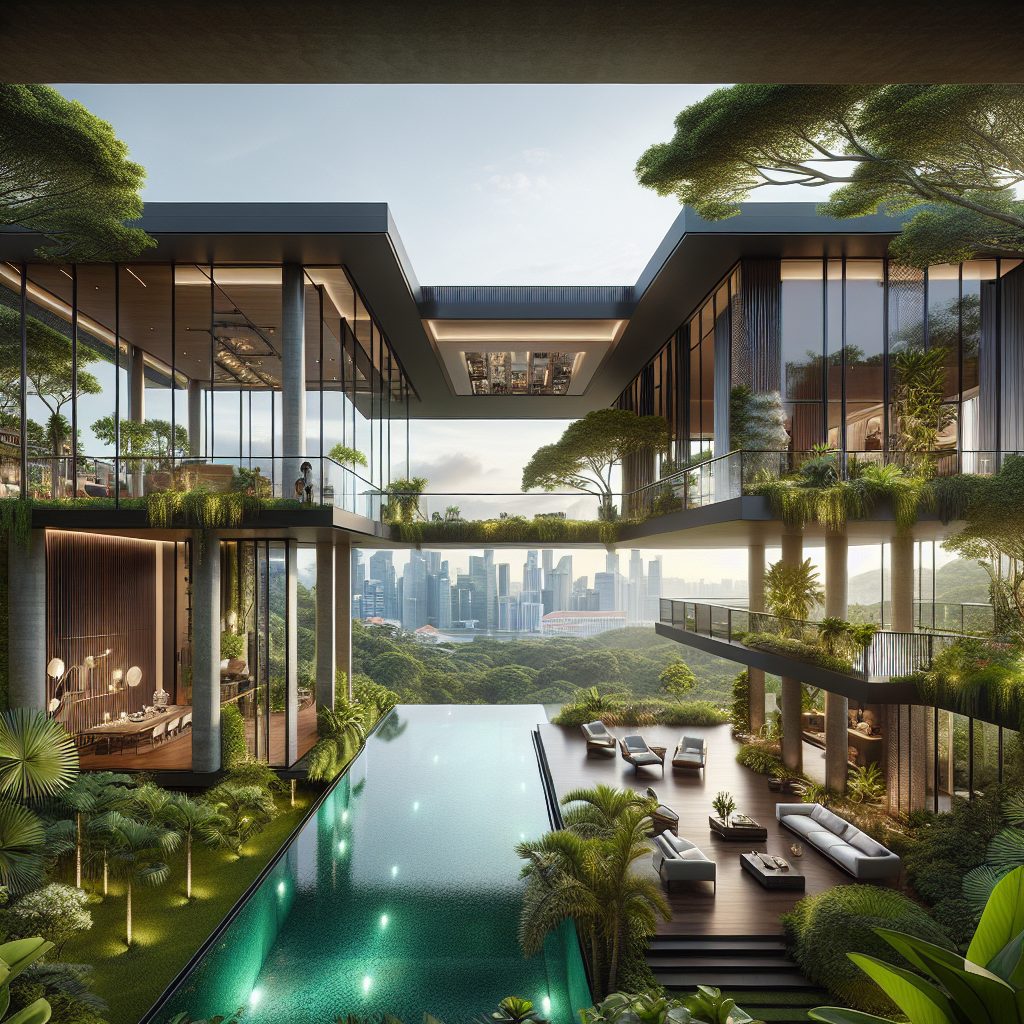 Scenic Singapore Villas With Garden Views And Elegant Living Spaces